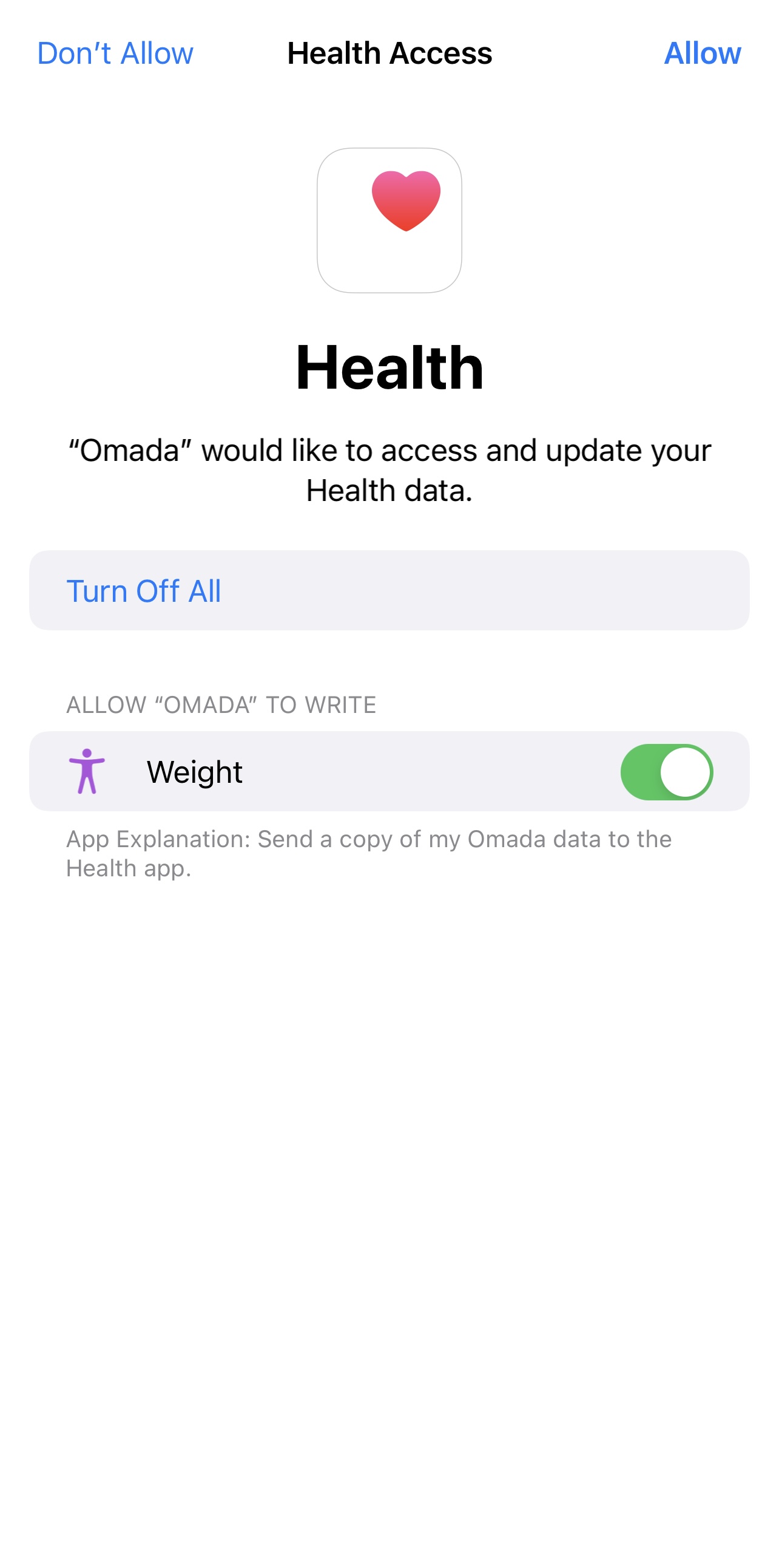 How can I transfer my scale data from my Omada app to GoogleFit or