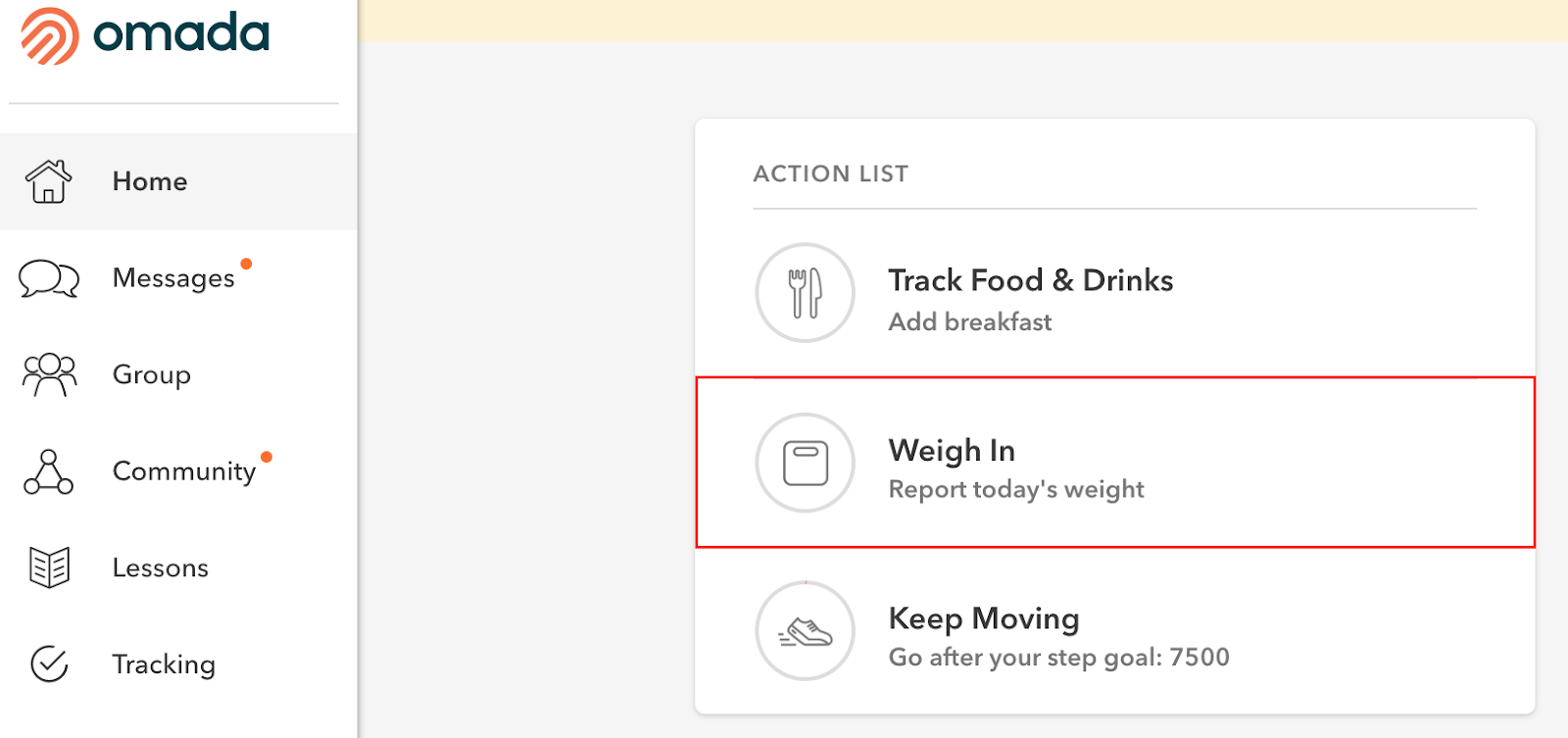 How can I transfer my scale data from my Omada app to GoogleFit or