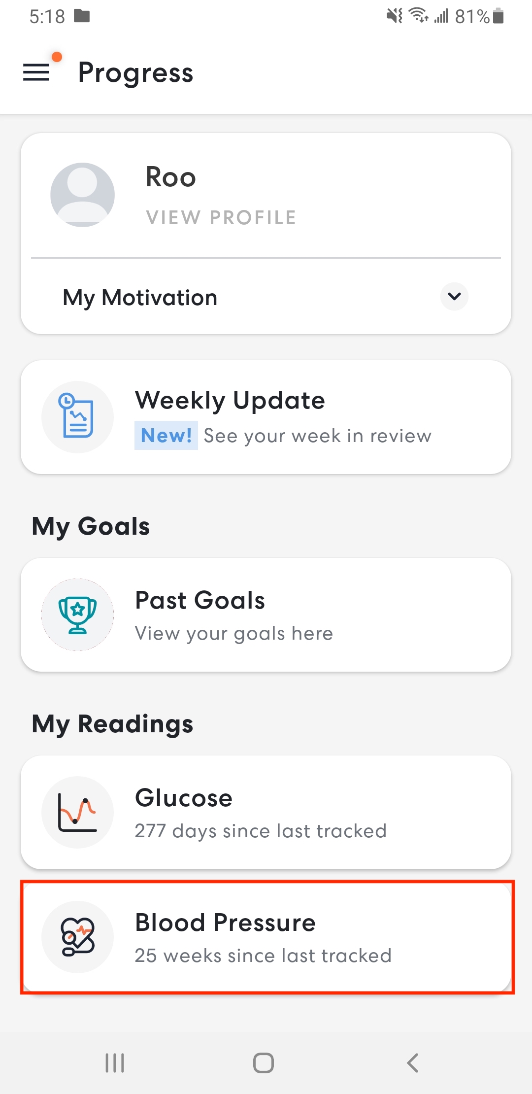 How do I view my Blood Pressure history? [Mobile] Omada Health